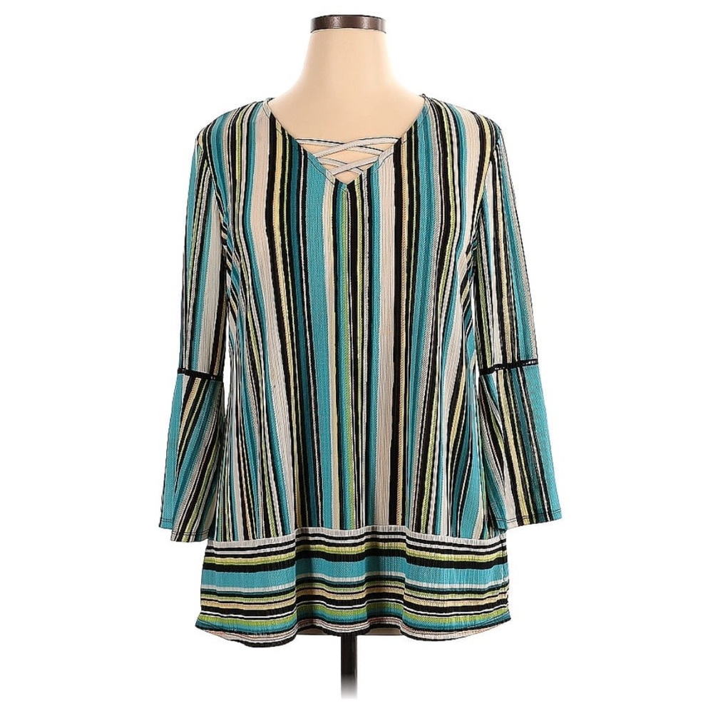 Boho Bell Sleeve blouse size L